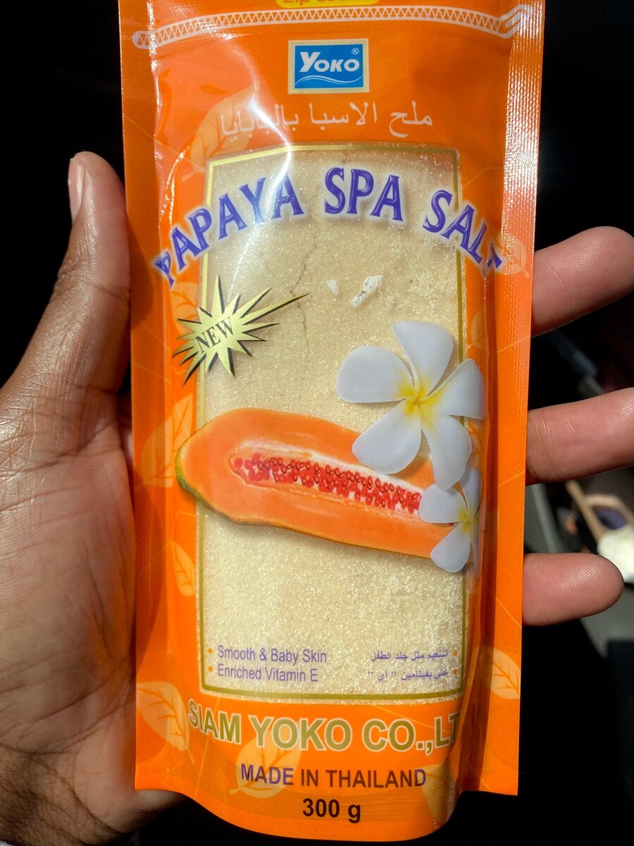 Exfoliating salt scrub