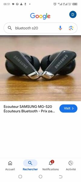 Écouteurs Bluetooth Samsung S20