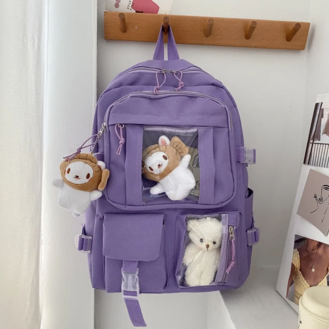 Sac à dos mignon avec peluche