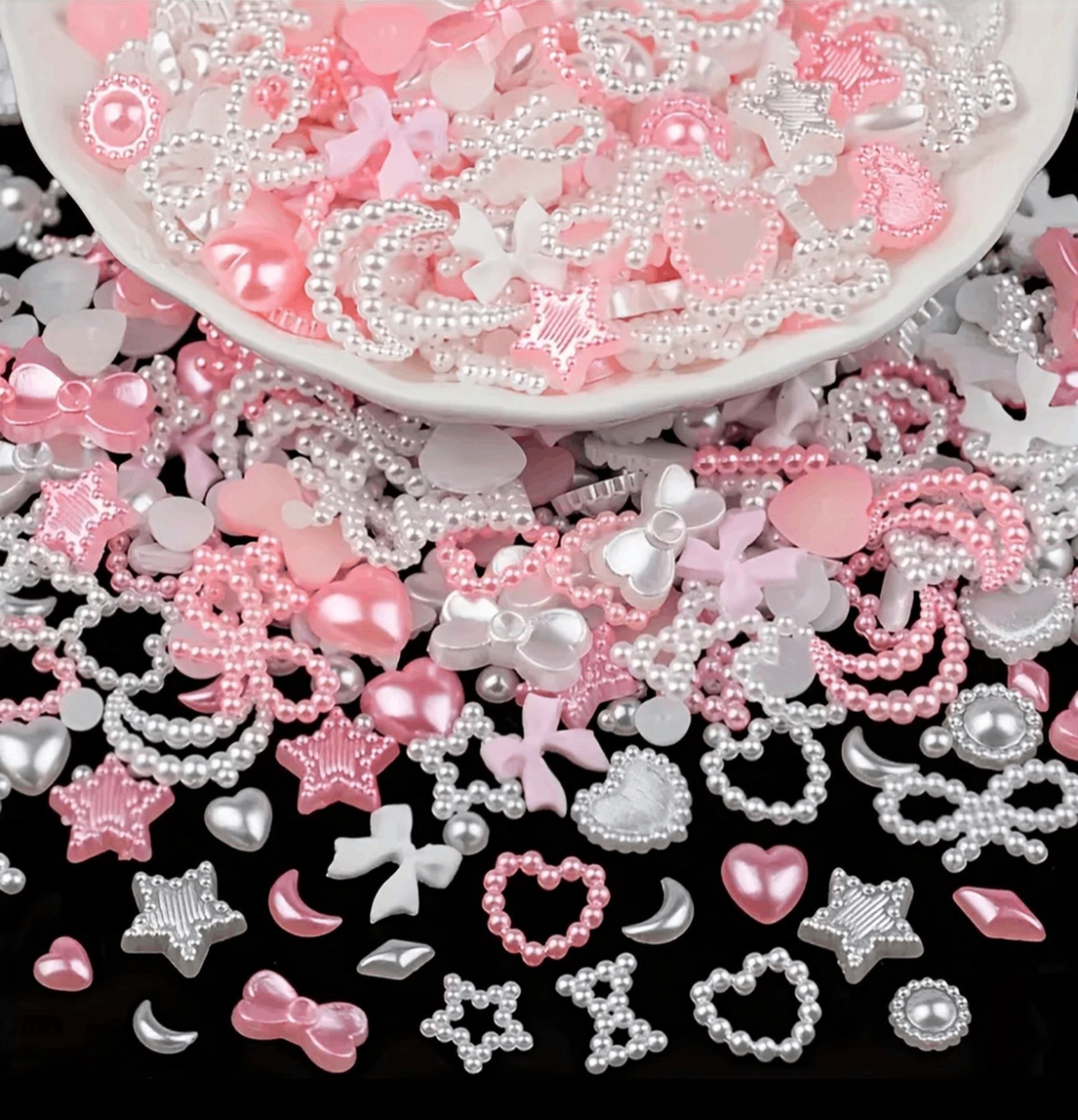 Strass à Ongles Coeur Rouge