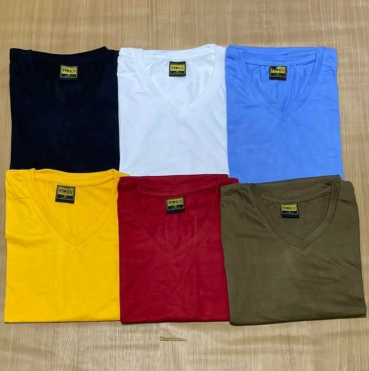 Lot de T-shirts colorés unisexes