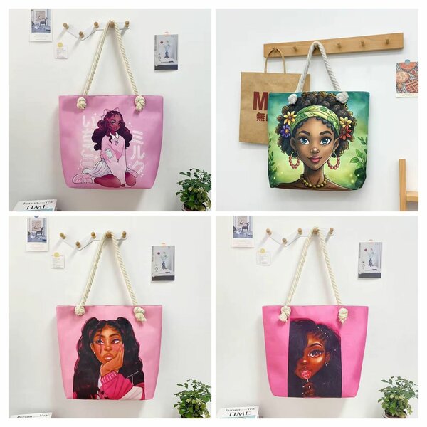 Sac cabas artistique coloré