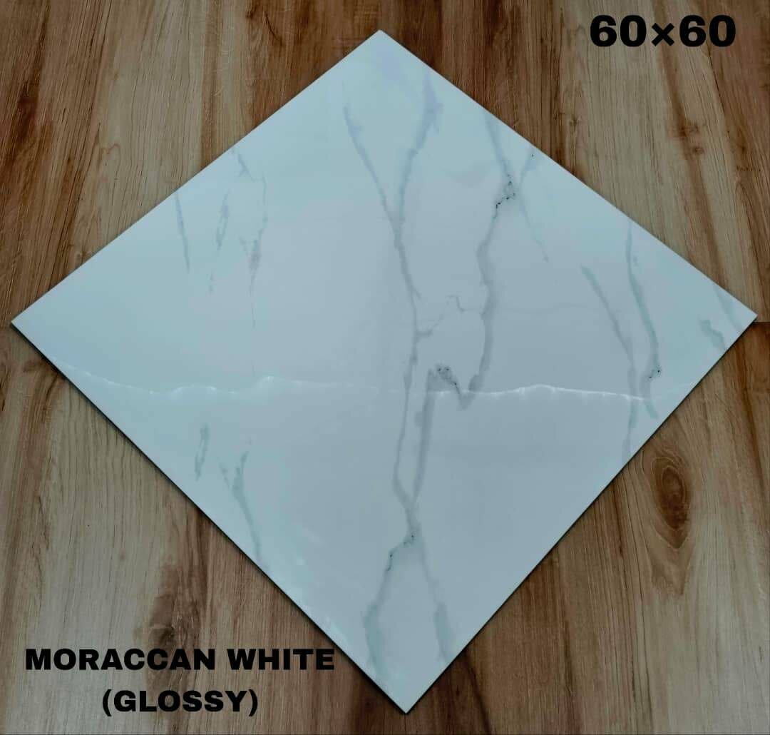 Carreaux de sol en céramique brillante 60x60 cm