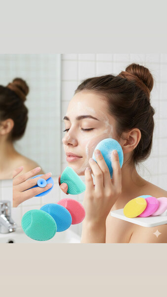 Éponge silicone visage