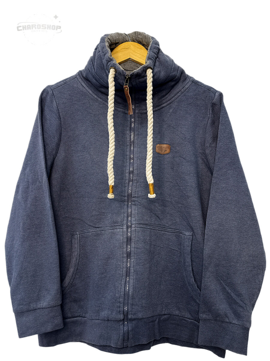 Hoodie zippé bleu pour homme