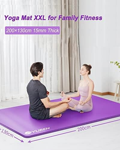 Tapis de Yoga XXL Antidérapant