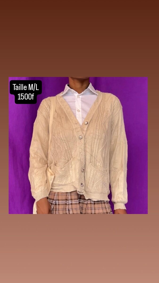 Cardigan élégant beige