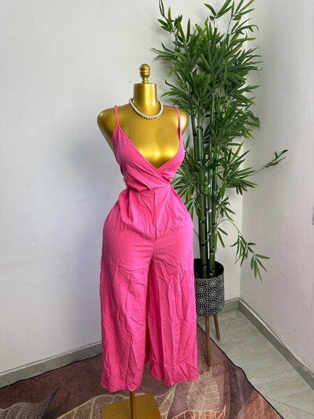 Combinaison Rose Élégante Femme