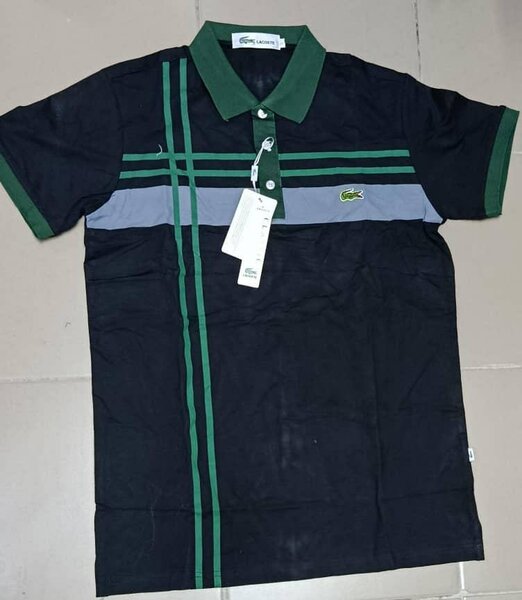 Polo vert élégant homme