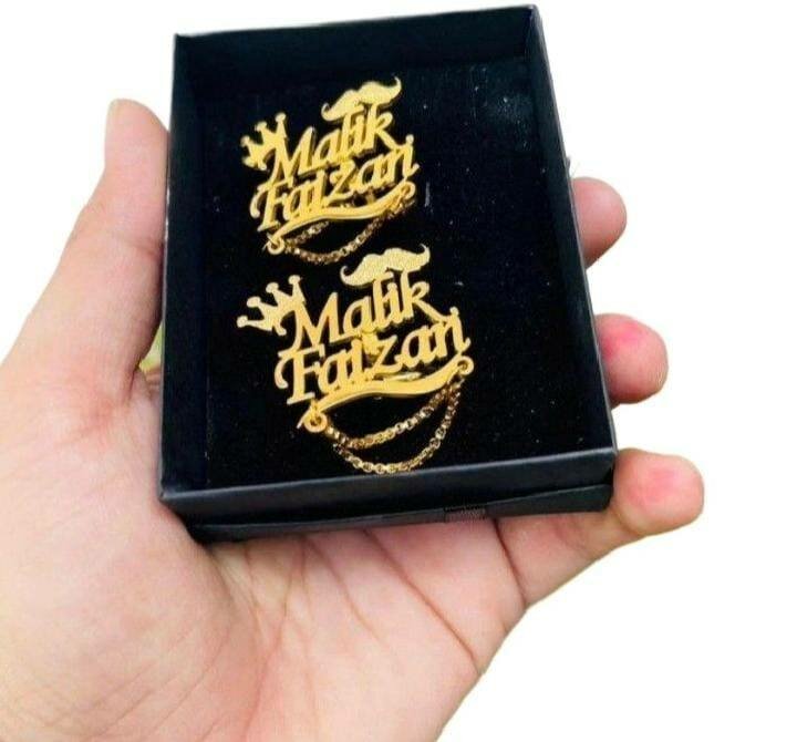 Customized men cufflins name of your choice