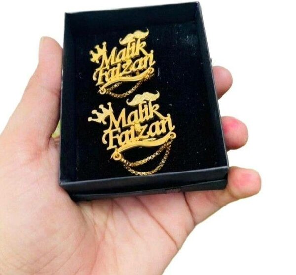 Customized men cufflins name of your choice