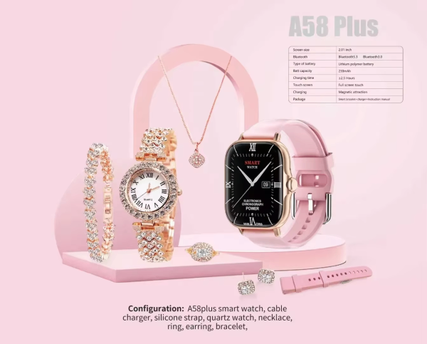 A58 Plus 6 In 1  Smartwatch