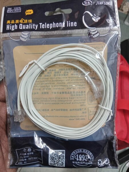 Câble Téléphonique 3m Haute Qualité