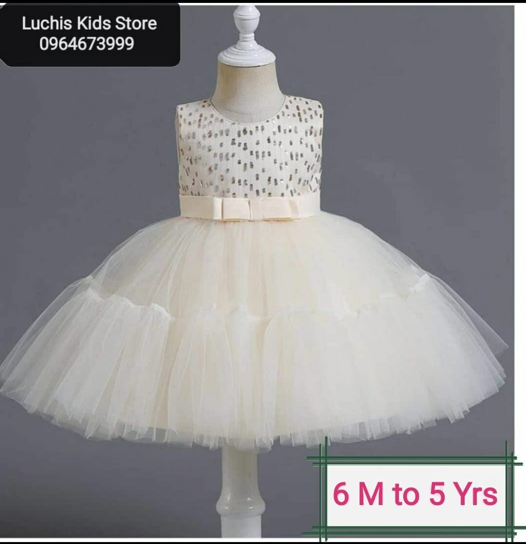 Flared babies party dress