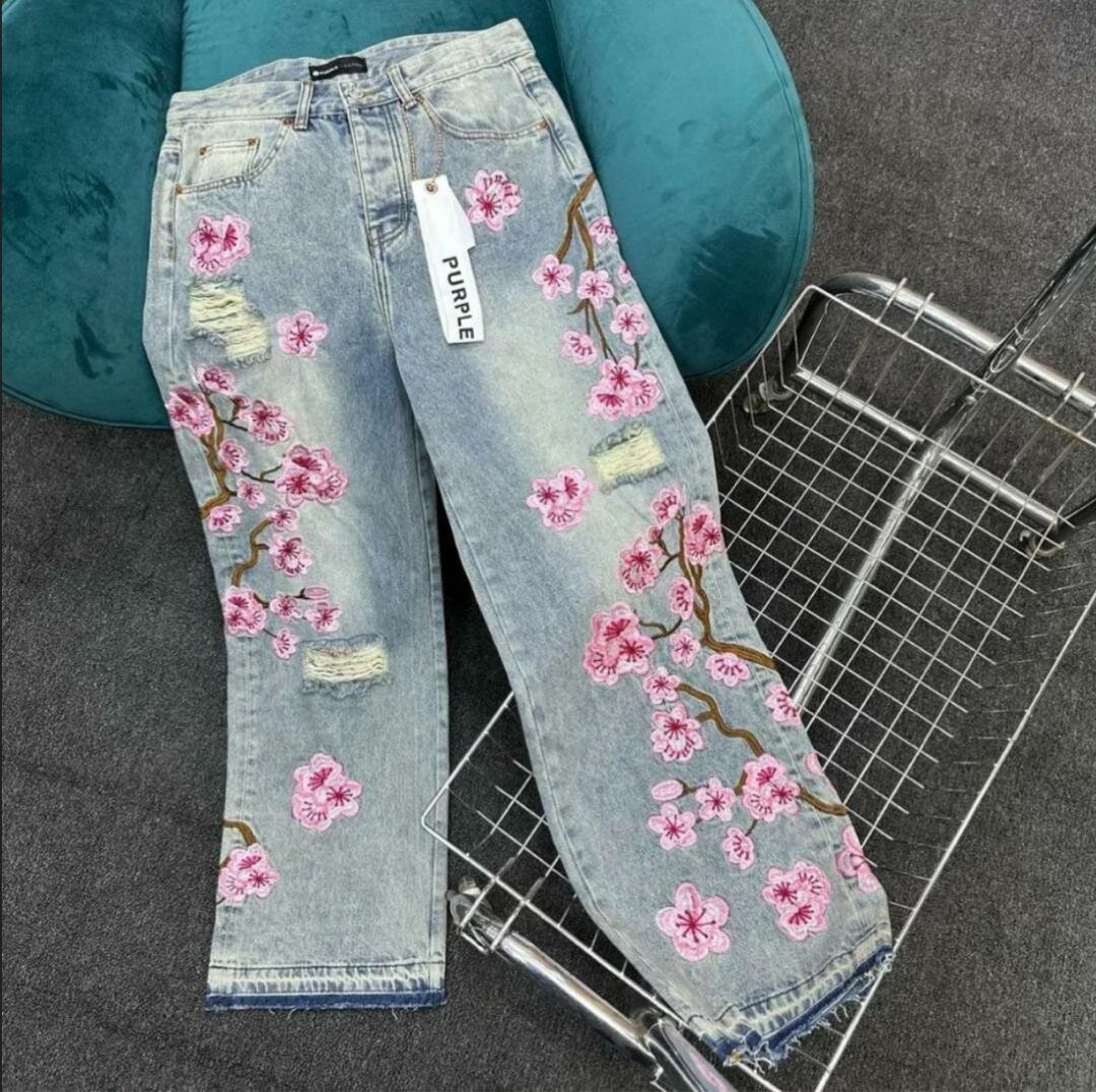 Jeans brodés tendance