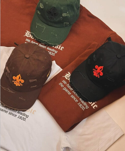 Casquettes brodées unisexes