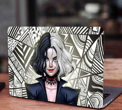 Cruella Art Laptop Skin Vinyl Stickers Decal,12 13 14 15 15.6 inches Notebook Laptop Skin Sticker for all Laptops (RF SKIN)