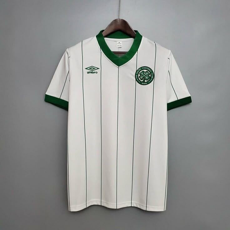 Maillot de Foot Blanc Vert