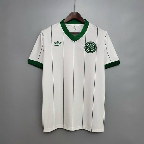 Maillot de Foot Blanc Vert