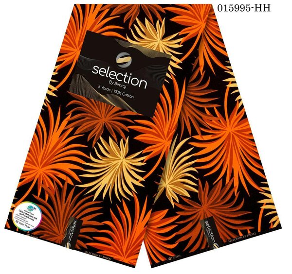 Tissu Wax Floral 100% Coton