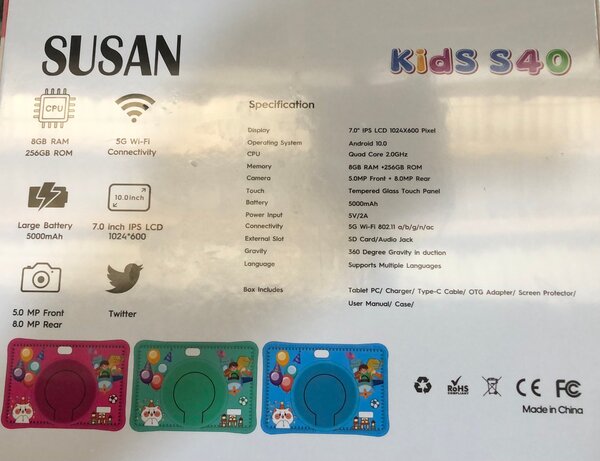 Kids Tablet SUSAN S40