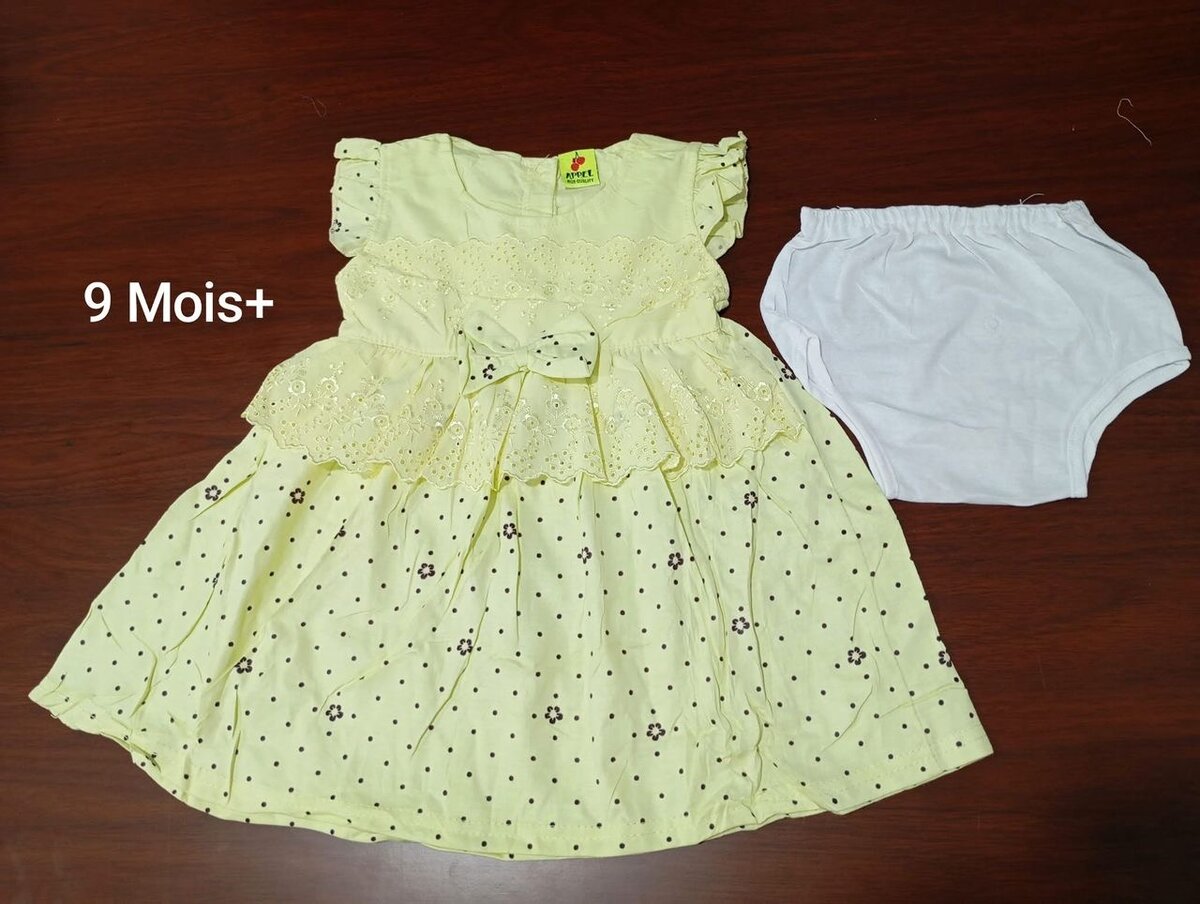 Robe Bébé Fille 9 Mois
