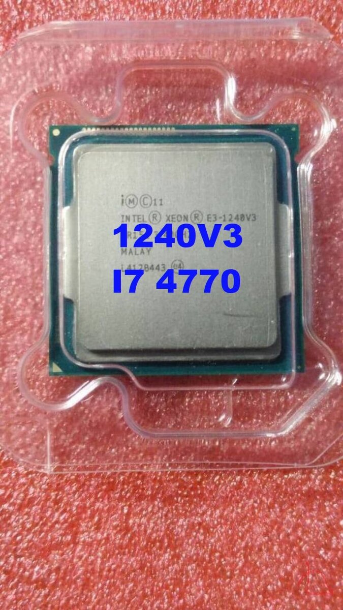 Процессор Intel Xeon E3 1240 v3 8 (Аналог I7 4770)