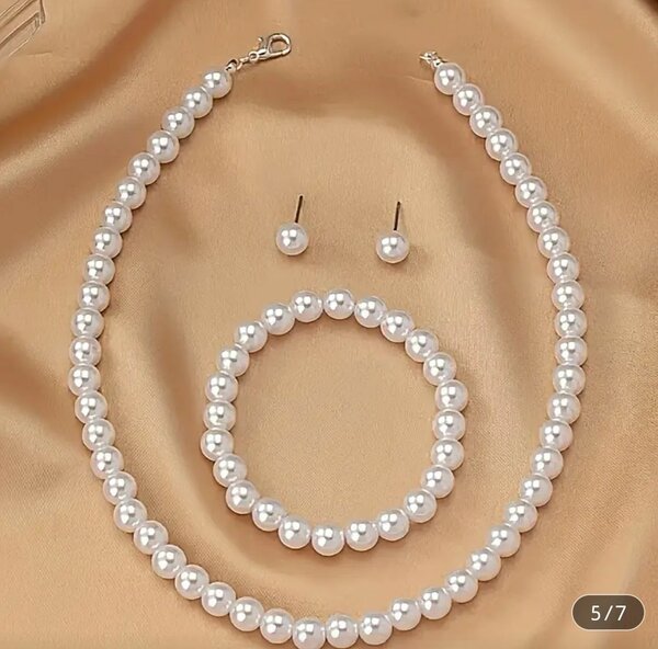 Ensemble de Bijoux Perle Élégant