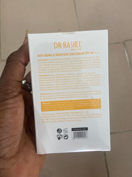 Écran solaire Dr Rashel