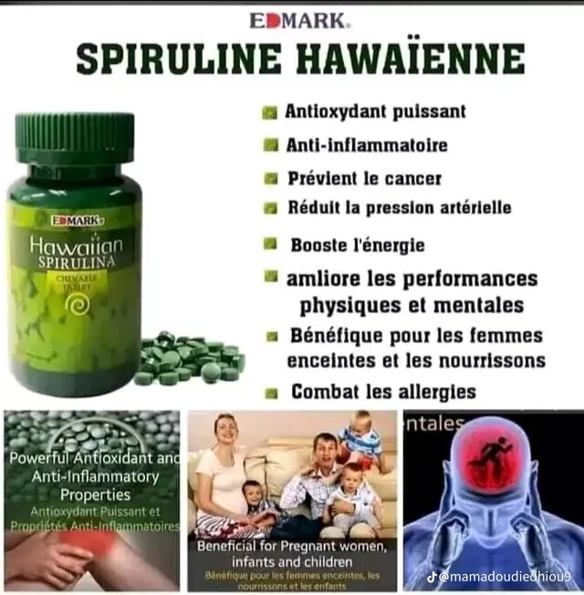 Spiruline Hawaïenne Edmark