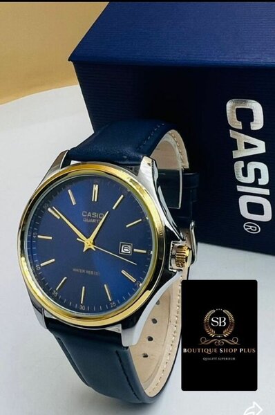Montre Casio Bleu Élégante
