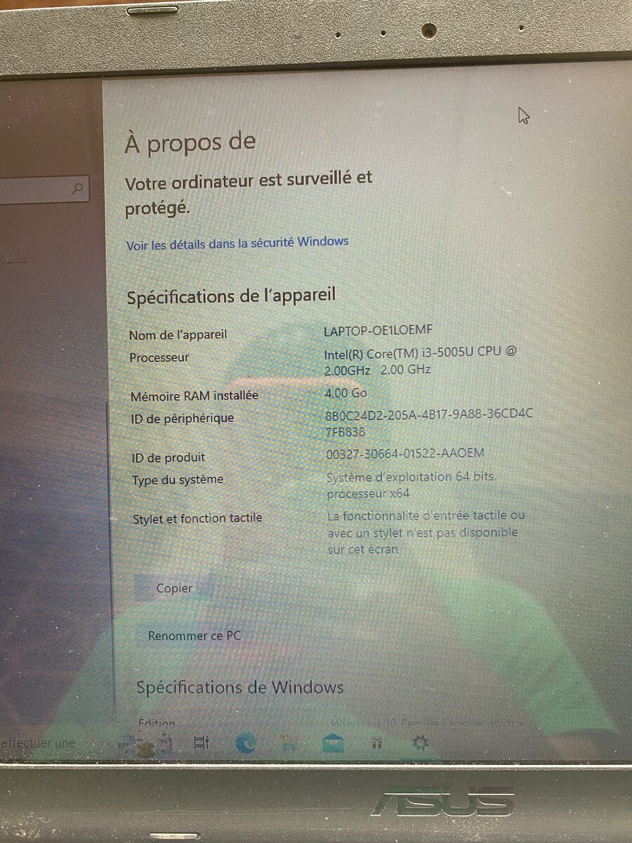 Asus Laptop Second Main