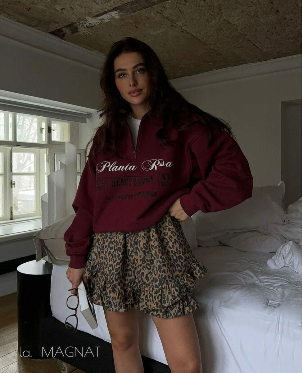 Леопардовая юбка из Прады