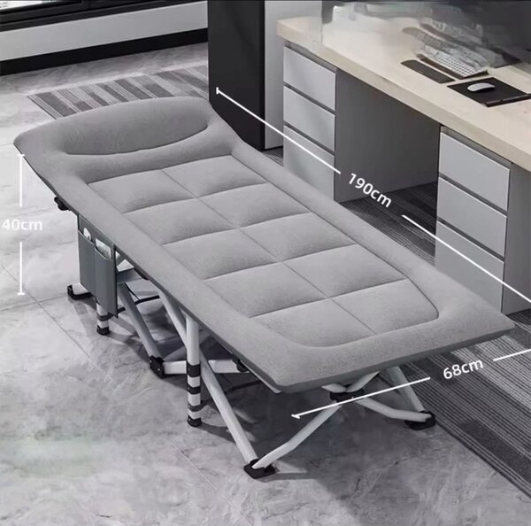 Chaise longue pliante confort