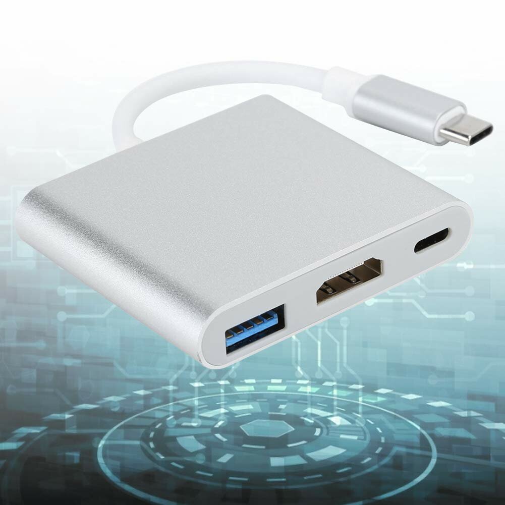 Adaptateur USB-C 3-en-1