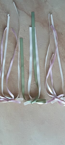 Длинные заколки бантики