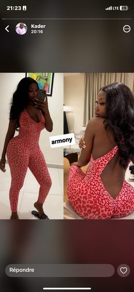 Combinaison Léopard Sexy