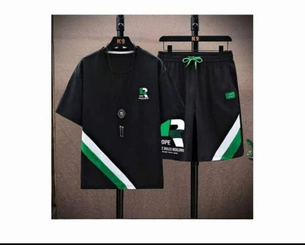 Ensemble de Sport Noir et Vert