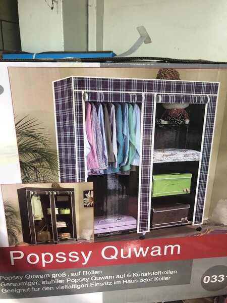 Material metal wardrobe