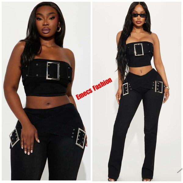 Ensemble noir tendance femme