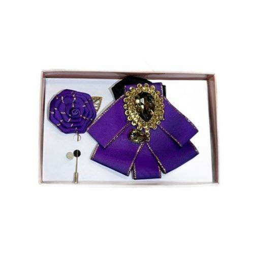 Broche élégante violette