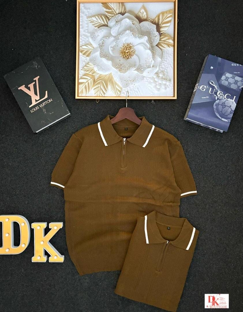 Polo homme élégant zip