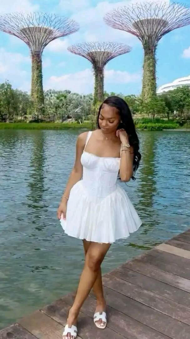 Women's short Dress with corset