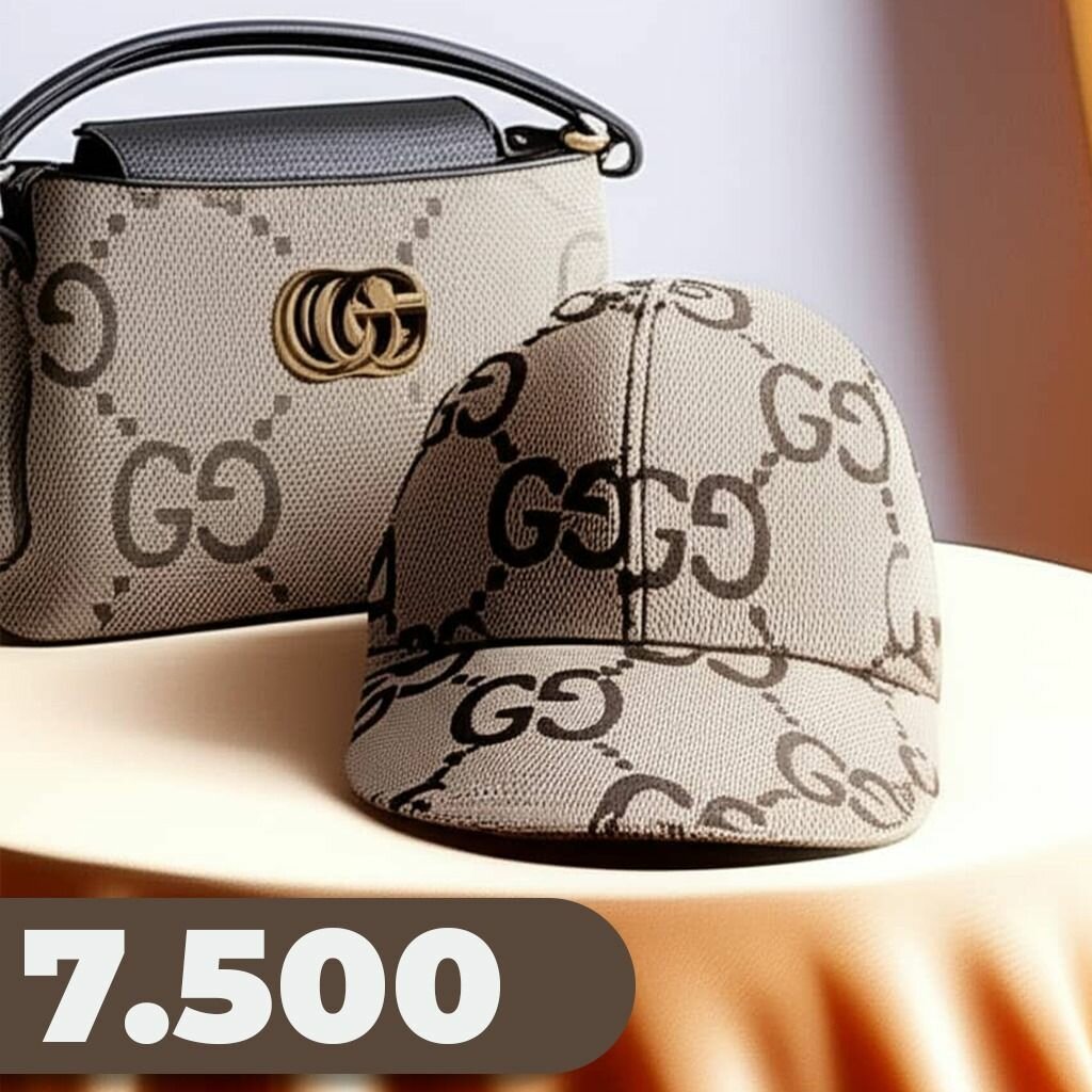 Cap et sac à motifs élégants