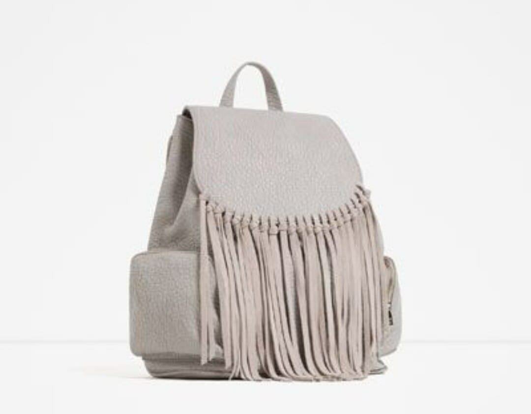 Zara fringe backpack