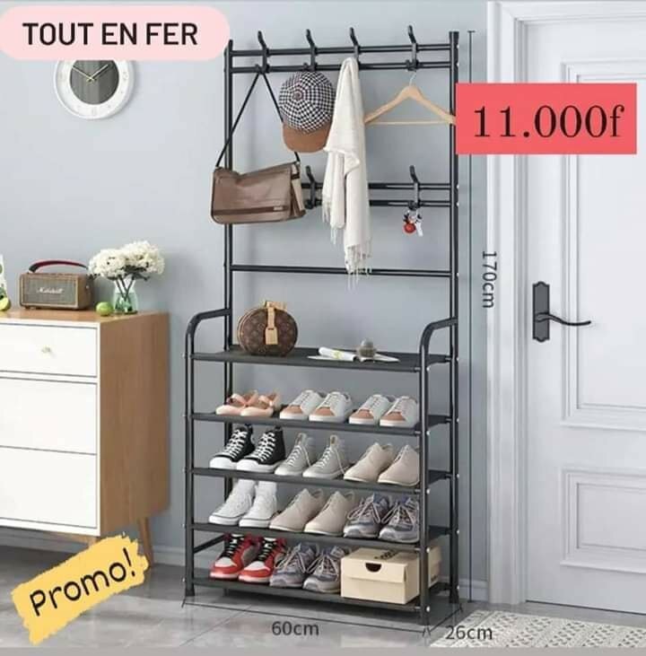 Étagère multifonctions 5 niveaux en acier inoxydable 