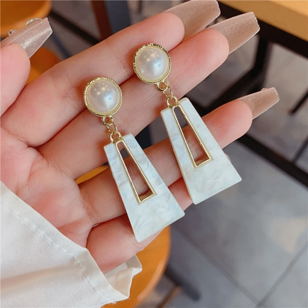 Boucles d'oreilles élégantes perles
