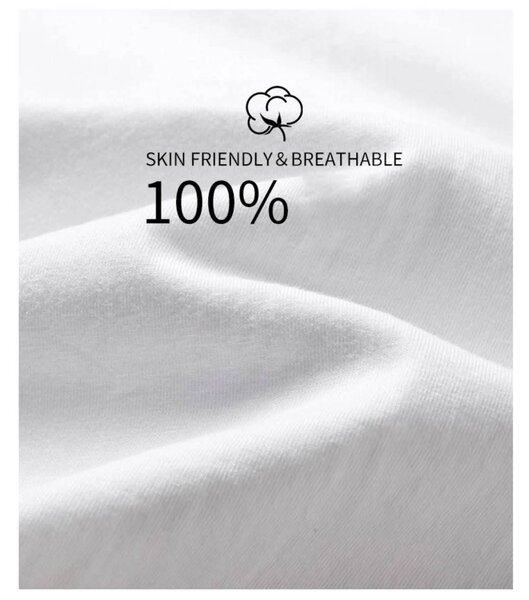 T-shirt en coton blanc respirant