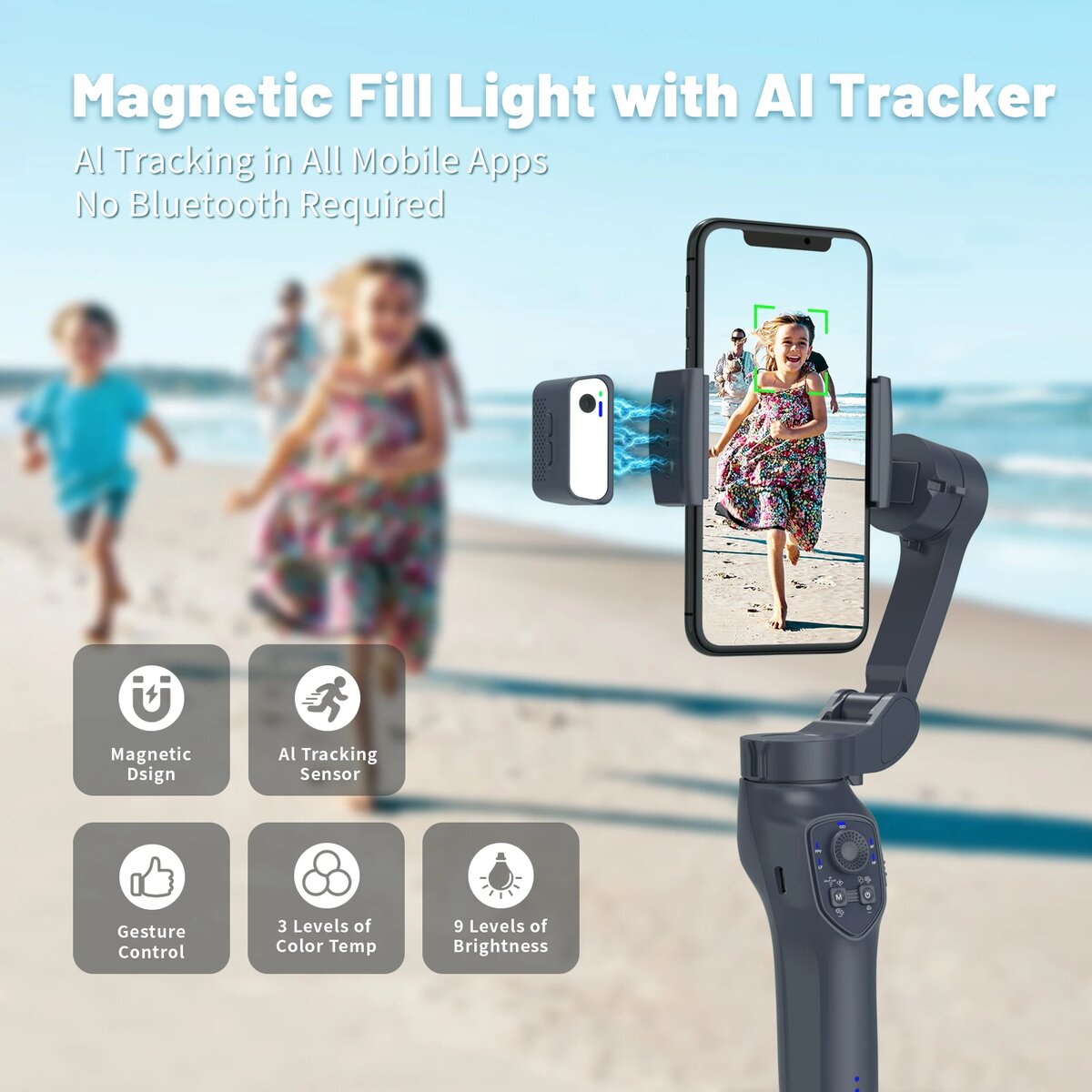 Stabilisateur Smartphone F12 Pliable