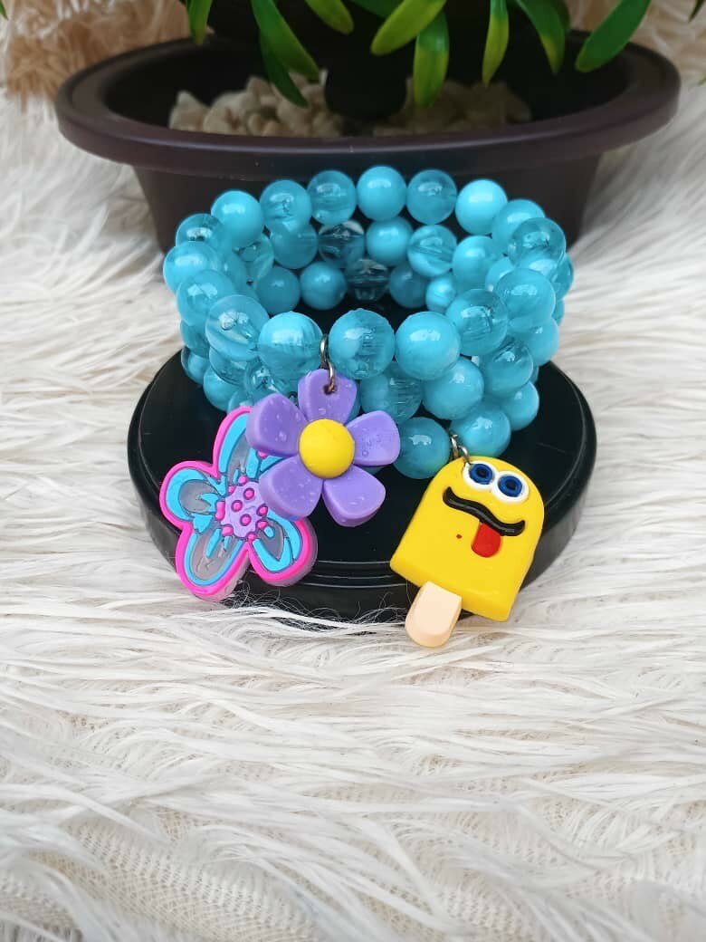 Colorful Charm Bracelets Set